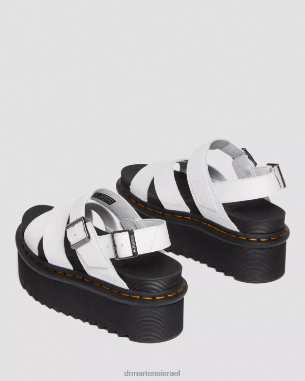 סנדלי פלטפורמה של voss ii אתנה רצועת עור Dr. Martens אתנה לבנה הַנעָלָה N8BB8252