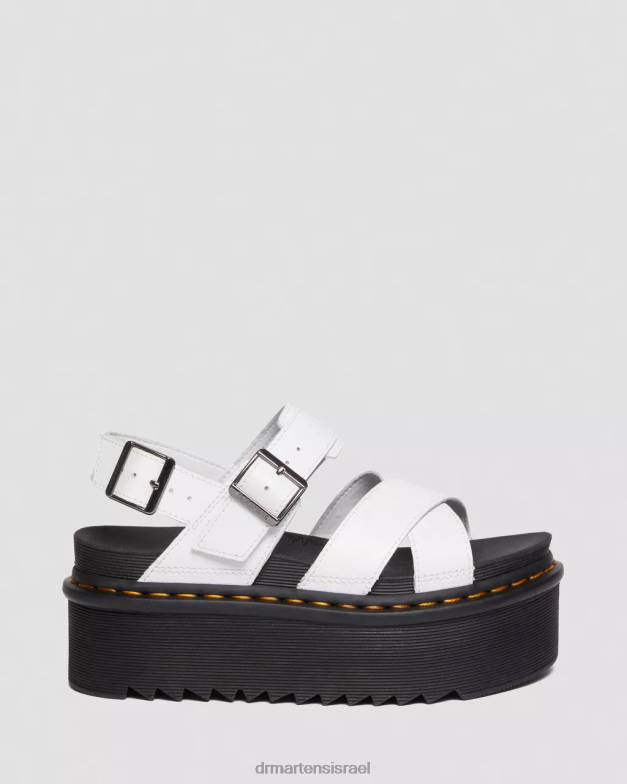 סנדלי פלטפורמה של voss ii אתנה רצועת עור Dr. Martens אתנה לבנה הַנעָלָה N8BB8252