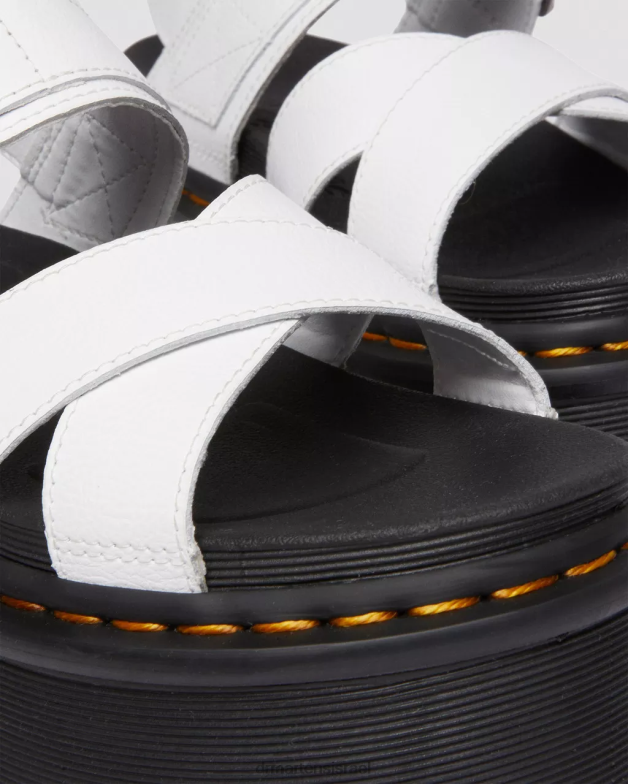 סנדלי פלטפורמה של voss ii אתנה רצועת עור Dr. Martens אתנה לבנה הַנעָלָה N8BB8252