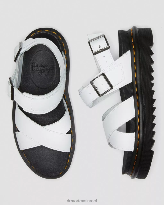 סנדלי רצועת עור voss ii Dr. Martens הידרו לבן הַנעָלָה N8BB8254