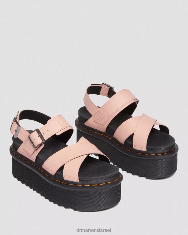 סנדלי פלטפורמה של voss ii אתנה רצועת עור Dr. Martens אפרסק בז' אתנה הַנעָלָה N8BB8262