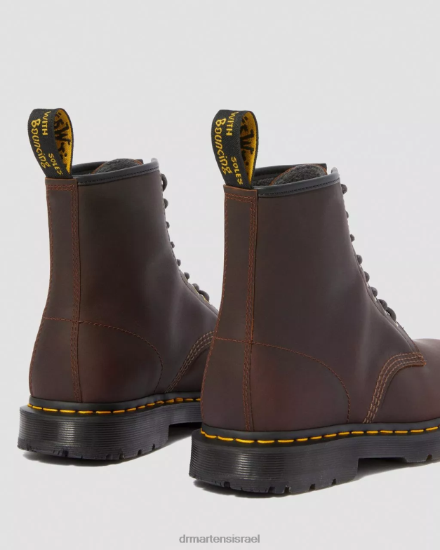 מגפי שרוכים של wintergrip 1460 dm Dr. Martens מפרשת שלג קקאו הַנעָלָה N8BB8184