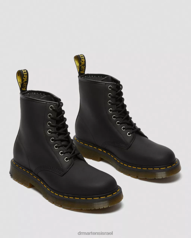 מגפי שרוכים של wintergrip 1460 dm Dr. Martens מפלסת שלג שחורה הַנעָלָה N8BB887
