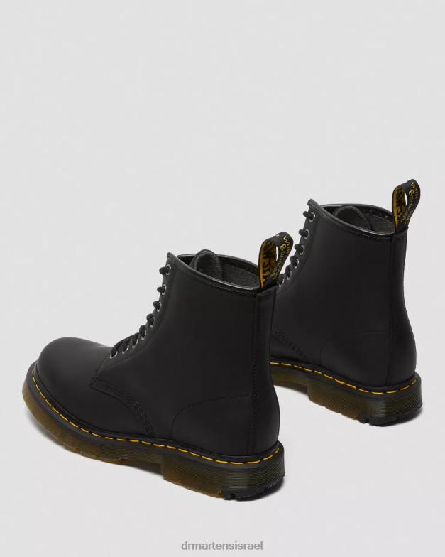 מגפי שרוכים של wintergrip 1460 dm Dr. Martens מפלסת שלג שחורה הַנעָלָה N8BB887