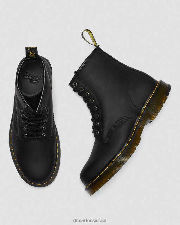 מגפי שרוכים של wintergrip 1460 dm Dr. Martens מפלסת שלג שחורה הַנעָלָה N8BB887