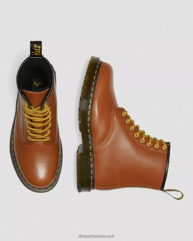 מגפי שרוכים מעור wintergrip של 1460 dm Dr. Martens tan שלגים wp הַנעָלָה N8BB8137